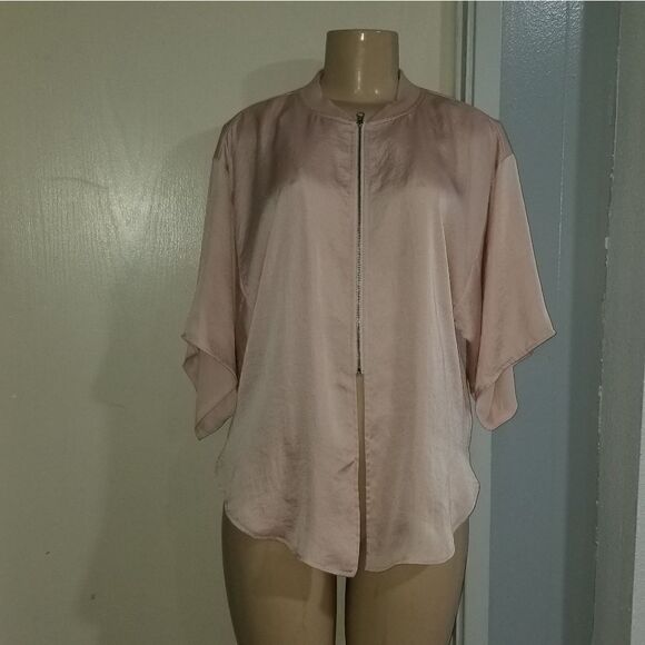 Anthropologie | Hei Hei Silky Tie Cropped Jacket/top small - Picture 12 of 16